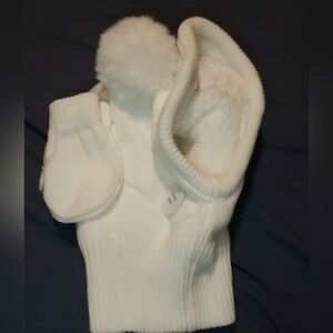 Koalababy Pom Pom Lined Balaclava And Mitten Set